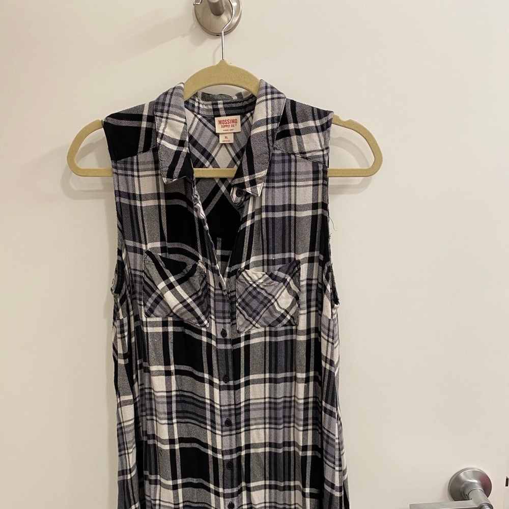Mossimo sleeveless shirt dress